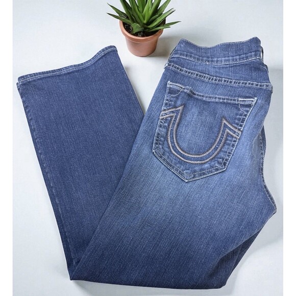 True Religion Mens Section Danny Bootcut Jeans Size 34 EUC - Picture 1 of 6